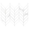 sunwings 10 PCS Peel and Stick Leaf Waterjet Backsplash Self