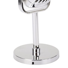 Microphones,Retro Microphone Props Simulation Classic Fake Vintage Microphone Prop Model For Bar Decoration Electroplated Silver
