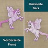 Pegasos Unicorn Wings Horse Purple Patch for Iron-On or Sew-On