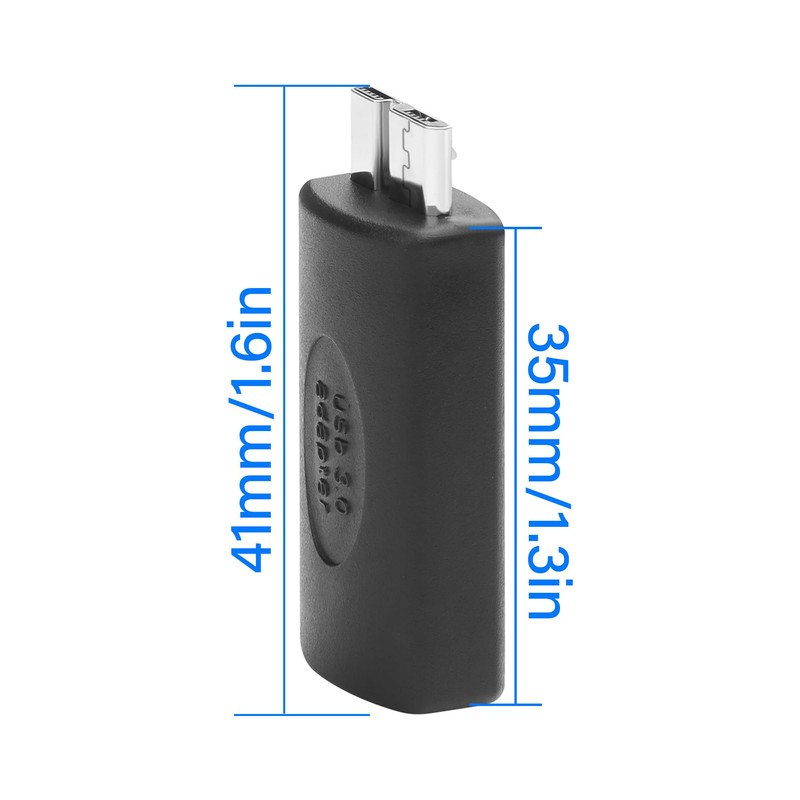 JSADZKJ USB Micro B to USB C Hard Drive Adapter