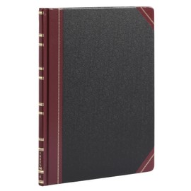 Boorum & Pease Series Columnar Book, 6 Column, 150 Page, Black/Red (1602 1/2-150-6)