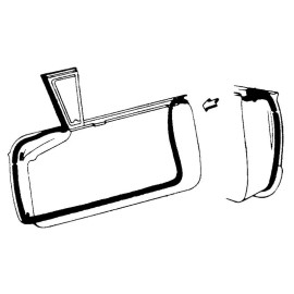 Dennis Carpenter Ind Door Seal Kit Thunderbird Hardtop & Converitble 1955-57 Ford Car B5S-4020530-PR