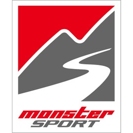 MONSTER SPORT MONSTER Square Sticker 3.5 x 4.3 inches (90 x 111 mm) 896117-0000M