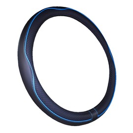 Mayco Bell - Funda para volante de barco (microfibra, 13-13,5 pulgadas), color negro y azul