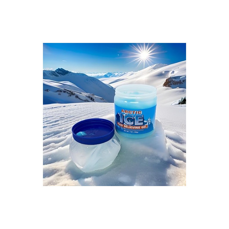 Artic Ice Pain Relieving Gel 2% Menthol Blue 7 Ounce,
