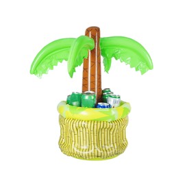 Inflatable Palm Tree, 68 cm High Inflatable Palm Tree, Floating Drink Cooler for Parties, Beach Theme Party Decoration, Inflatable Coconut Palm Ice Cube Barrel for BBQs, Garden, Beach or Festivities