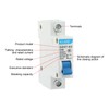 sourcing map Miniature Circuit Breaker Low Voltage AC 50A 230/400V
