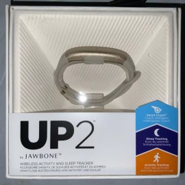 Jawbone UP2 Sleep & Activity Fitness Tracker Bluetooth Wristband Silver NEW