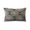 Plutus Brands Blue Plutus Cubes Diamond Luxury Throw Pillow 16