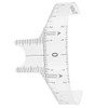 Eyebrow Ruler, Microblading Ruler Portable for Makeup (Nose Bridge Ruler