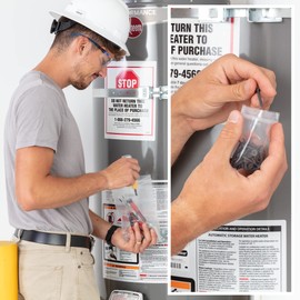 GPI - 500 Count 10" X 14" Zip Bags, Heavy-Duty 4 Mil Thick, Clear Reclosable Zipper Poly Baggies With Resealable Zip Top Lock For Storage & Packaging, Food, Tools, Sharp Objects, etc.