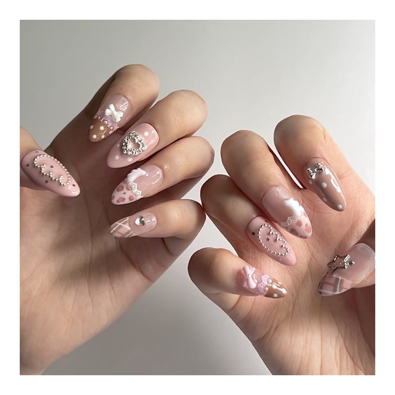 Cutie Gyaru Handmade Nail Tips / 큐티갸루 수제네일팁