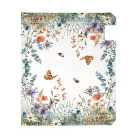 Spring Mailbox Covers, Wildflowers Butterflies Botanical Mailbox Covers Oxford Cloth Post Box Cover with Magnetic Strip for Garden Yard Decor