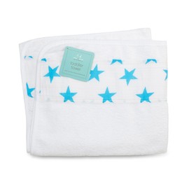 aden + anais Toddler Towel, Fluro Blue