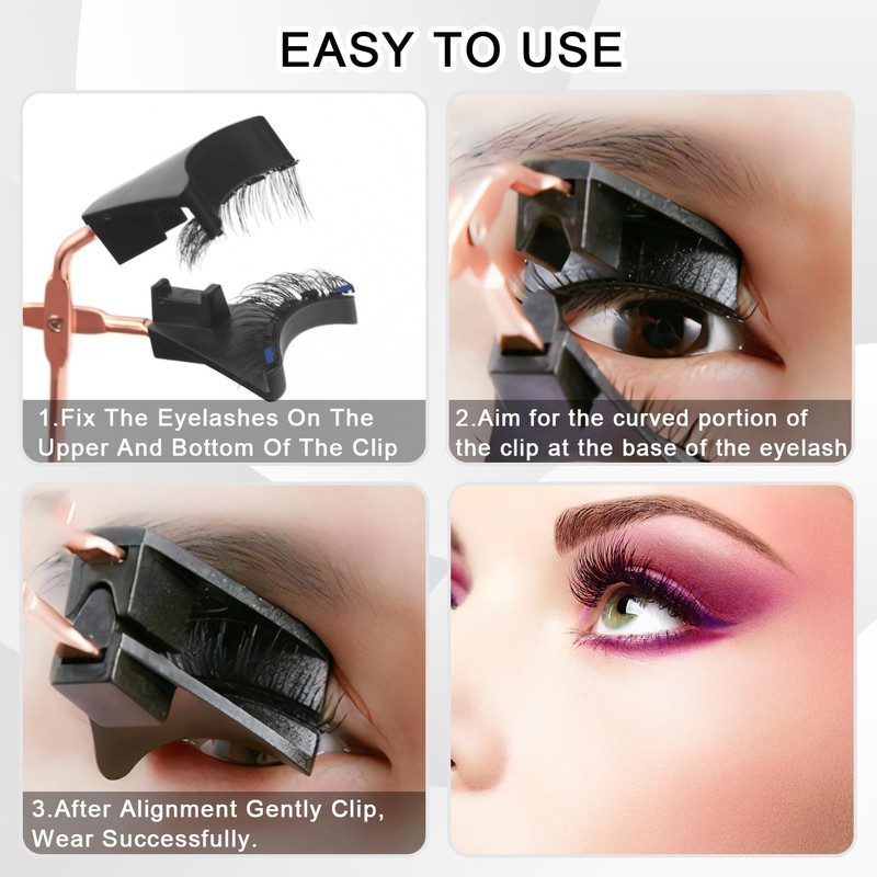 Magnetic Eyelashes, 3D Magnetic Eyelashes with Pliers, Magnetic Eyelashes without