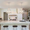 ZSDHXi 6-Light Antique White Pendant Light, Modern Farmhouse Chandeliers for