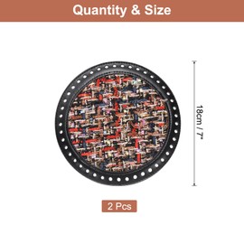 sourcing map Crochet Bag Making Kit, 7 Inch Round Wool Yarn Bag Bottom Purse Making Supplies for DIY Crochet Bag Shoulder Bag, Gold