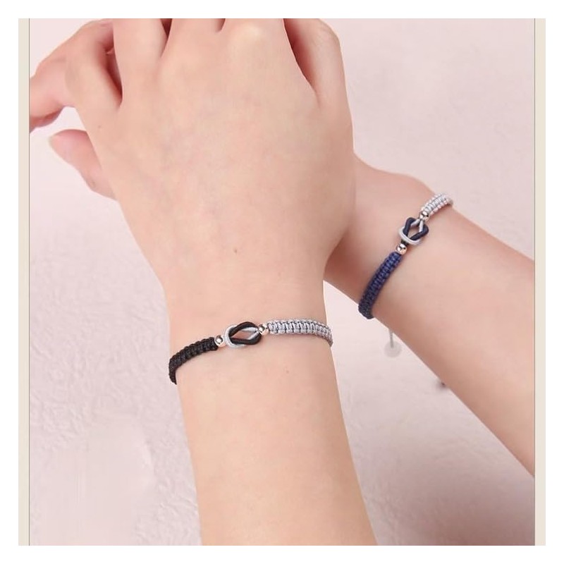 DivaGlamz To My Granddaughter-Infinity Forever Love Heart Bracelet, Natural Emperor