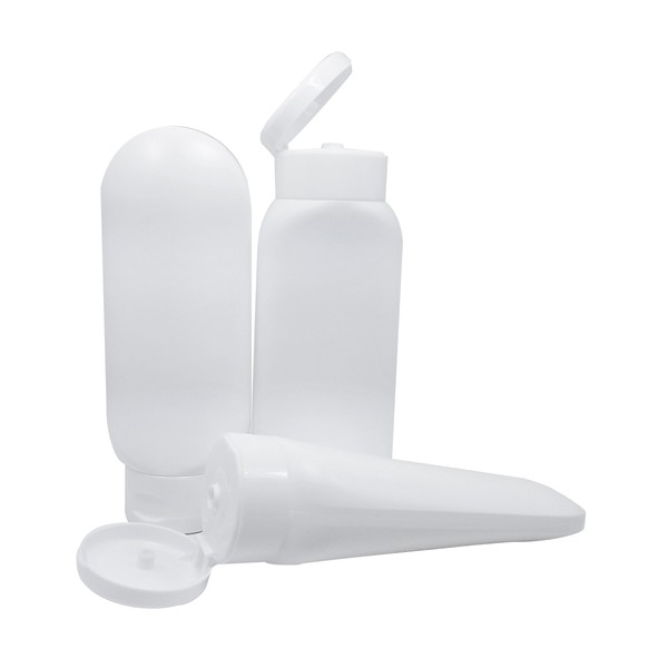 Natura Bona Empty Squeeze Bottle/Oval Tube for Lotion, Soap, Gel,
