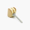 Bamboo & Resin Mixed Media Knob, Pull, Handle, for Cupboards,
