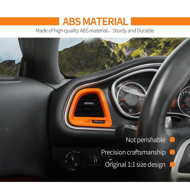 Voodonala for Challenger Center Console Air Condition Outlet Vent Trim