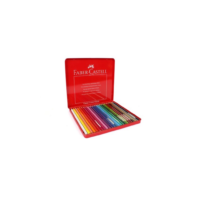 Faber-Castell 115845 - Buntstifte Classic Colour, 24er Metalletui