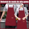 5pzs Delantales De Lona Ajustables, Para Chef O Art