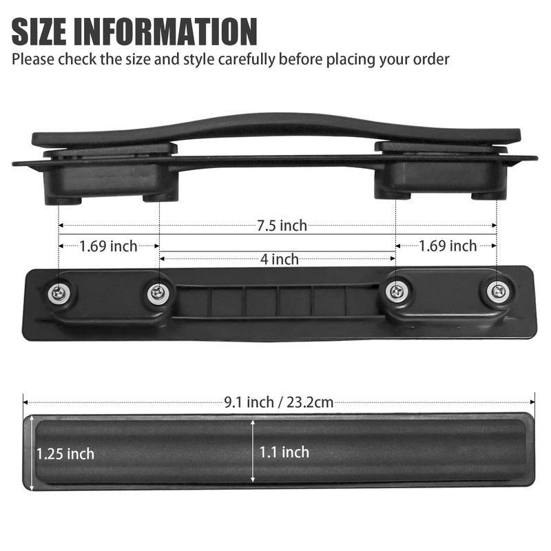 Nuoze 9 inch Replacement Luggage Suitcase Handle Carry Strap Luggage