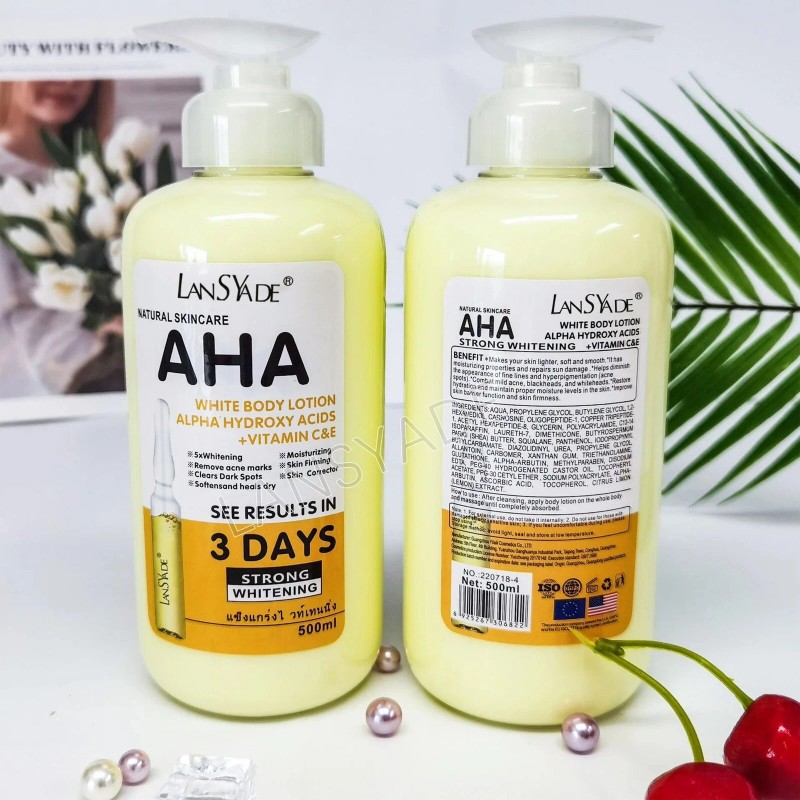 LANSYADE AHA Strong Brightening Body Cream Hydroxy Acid Vitamin C