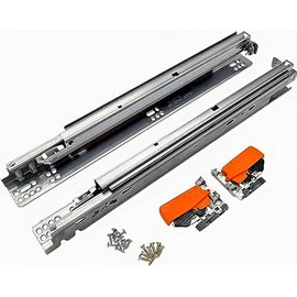 BLUM 21 Inch Drawer Slide, Full Extension, Concealed, Undermount. 563H5330B with 100 Lbs. Weight Capacity and Soft Close for 5/8 inch Thick Drawers. (Pair)