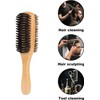 Flyanzebi Double Sided Boar Bristle Hair Brush Set, 2Pcs Detangling