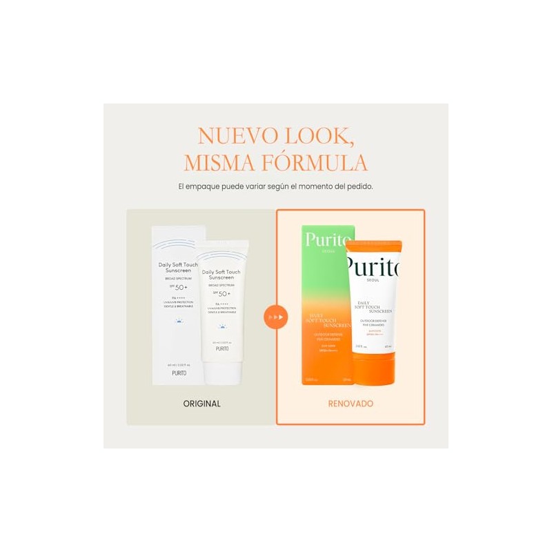 PURITO Daily Soft Touch Sunscreen SPF50+ PA++++
