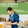 BLOSTM Heavy Duty Rubber Mallet - Ideal 16oz. Solid Rubber