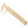 Brass Pocket Caliper with Double Scale Sliding Gauge Bead Measuring