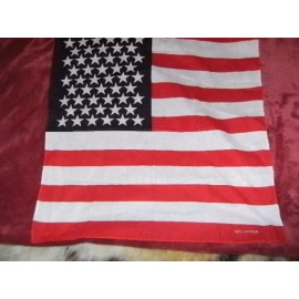 American BANDANAS AMERICAN FLAG - 100% COTTON- NWT- LARGE SIZE 22 in. x 22 in. - UNISEX