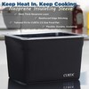 CURTA 12 Qt Sous Vide Container Kit with Notched Lid,