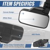 UTV Side Mirrors Convex Rear View Anti-Glare 360 Degrees Rotated