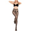HONENNA Patterned Fishnets Tights Black Pantyhose Stockings for Women, 2