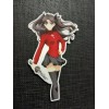 Rin Tohsaka Fate Stay Night Glossy Sticker Anime Waterproof!