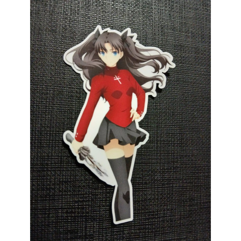 Rin Tohsaka Fate Stay Night Glossy Sticker Anime Waterproof!