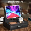 melafa365 Bamboo Nightstand Organizer for Men, Phone Docking Station with