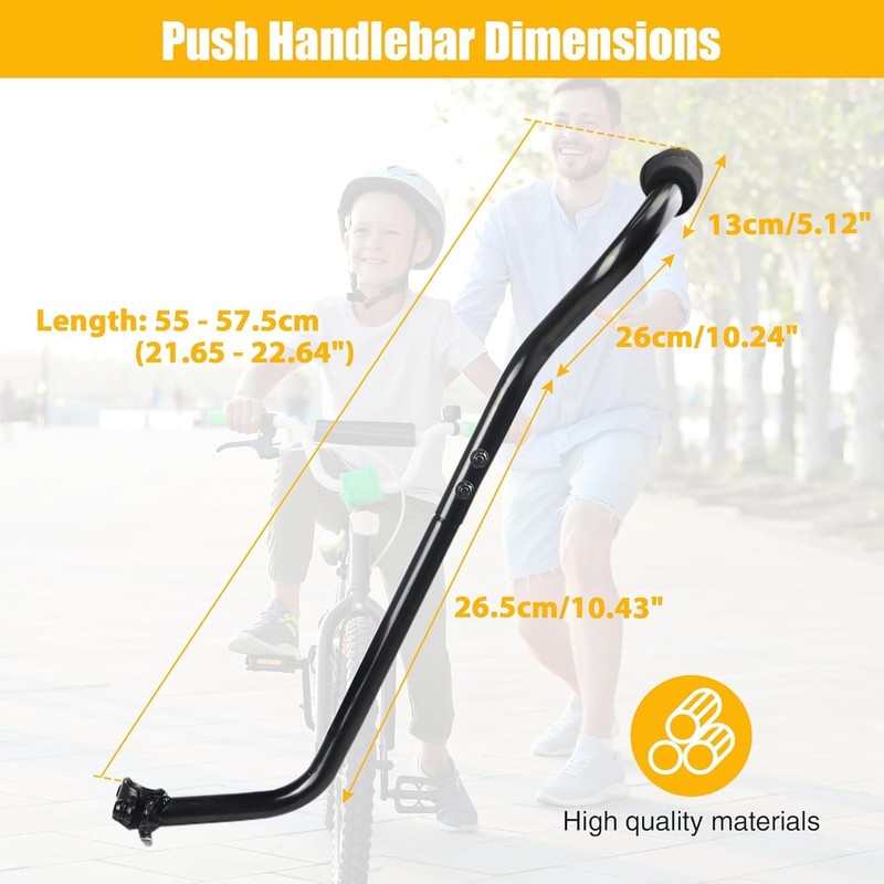 ZUKKA Children's Bicycle Training Push Bar Trainer Handle Balance Push