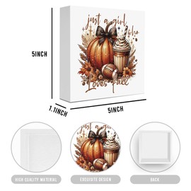 Autumn Fall Football Wood Sign for Home Office Dining Room Harvest Day Fall Vibes Desk Tabletop Bookshelf Decor