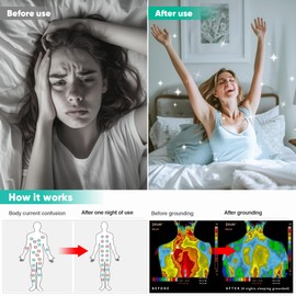 AsmrCap Grounding Sheets Full XL, 95% Organic Cotton+ 5% Pure Silver Fiber, Grounded Sheets with Grounding Cord, Bed Grounding Kit for Healthy Sleep Therapy [Full XL-54"x 80"x 15" White]