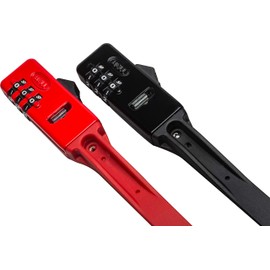 Bell QuickZip Zip-Tie Multi-Purpose Combo Lock 2 Pack Red/Black, One Size