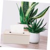 Sosoport Rectangular Household Tissue Storage Box with Premium PU Leather