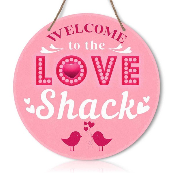 Welcome To The Love Shack Valentine's Day Signs Decor, Love