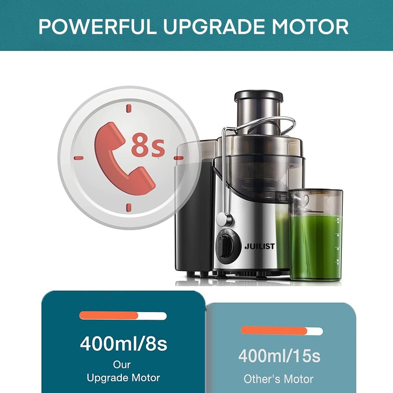 Juicer Machines, Juilist 3" Wide Mouth Juicer Extractor Max Power
