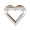 Decora Stainless Steel Shape Heart, Silver, 25 x 25 x