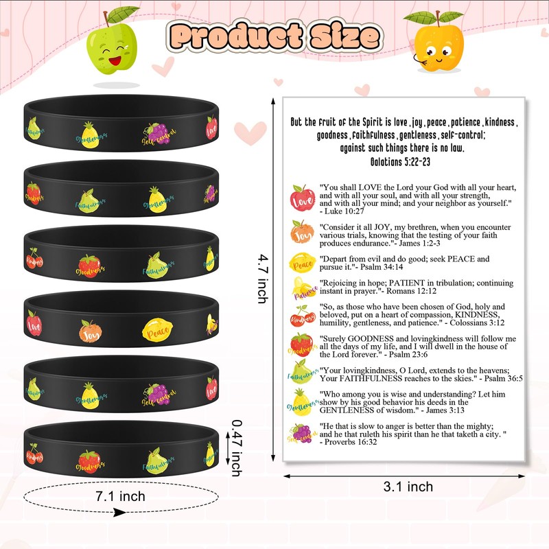 Landical 50 Sets Fruit of The Spirit Gifts for Kids